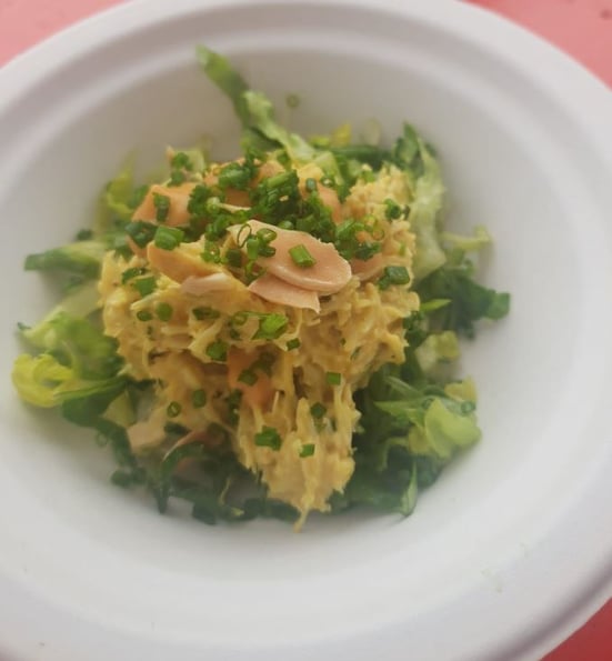 Baptiste Grill – Coronation Crab, Curry Mayo, Mango & Almonds